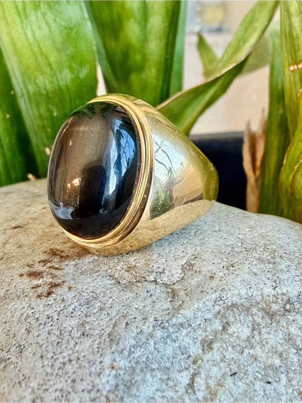 14k star diopside ring